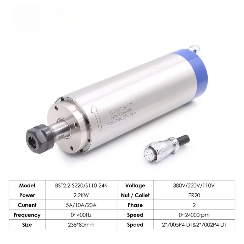 2,2 кВт, шпиндель с водяным ох – обзор и цена Cnc Spindle Motor